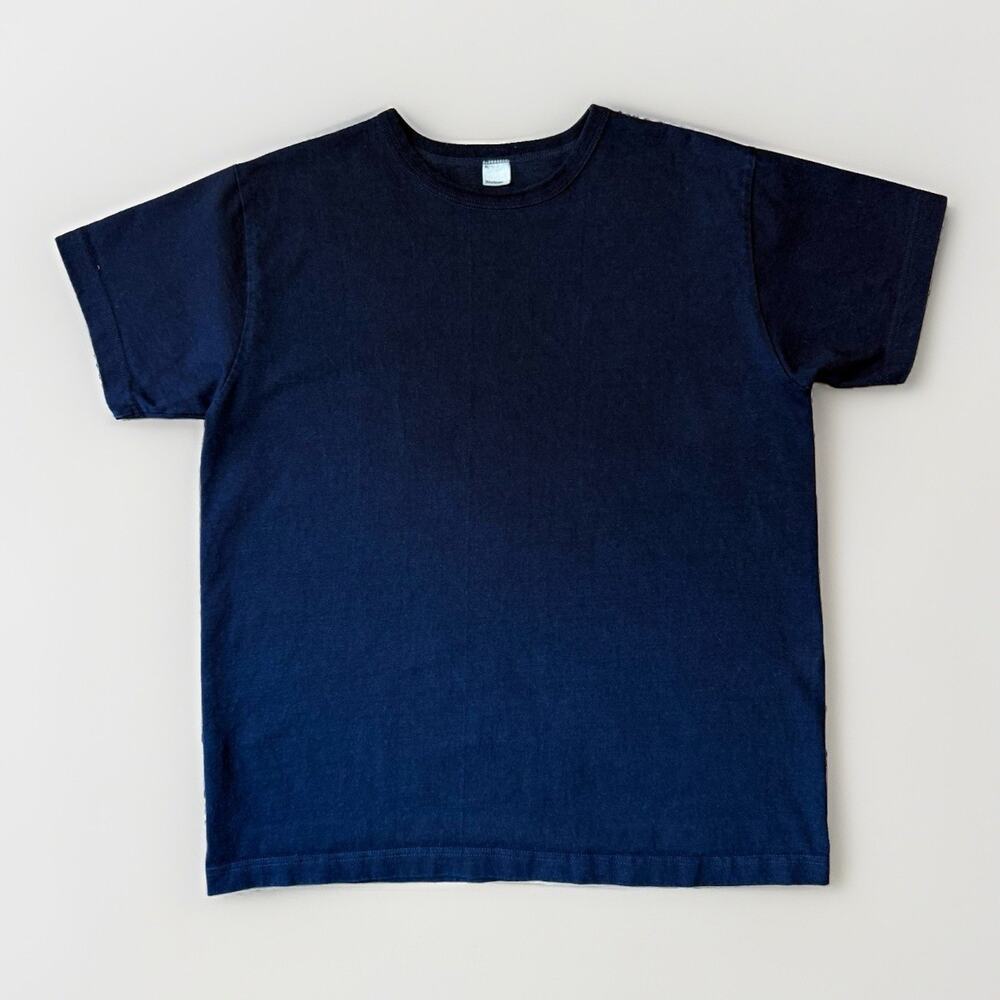 3Sixteen Shirt XL Blue Dark Indigo Made in USA Short Sleeve Streetwear